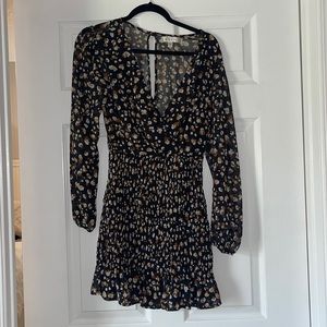 Patterned black dress